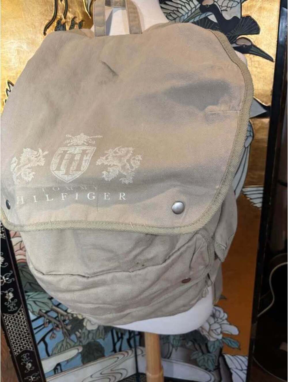 Tommy Hilfiger canvas backpack / rucksack